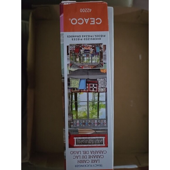 Ceaco Tracy Flickinger Lake Cabin 300 Piece Oversized Pcs Jigsaw Puzzle #2258-9 - Picture 3 of 3